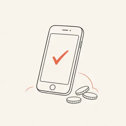 Ink illustration — Pay on your terms